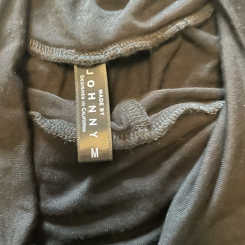 Black, comfy electric band, wide leg pants. Size medium - Picture 10 of 11